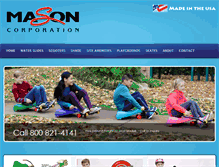 Tablet Screenshot of masoncorporation.com